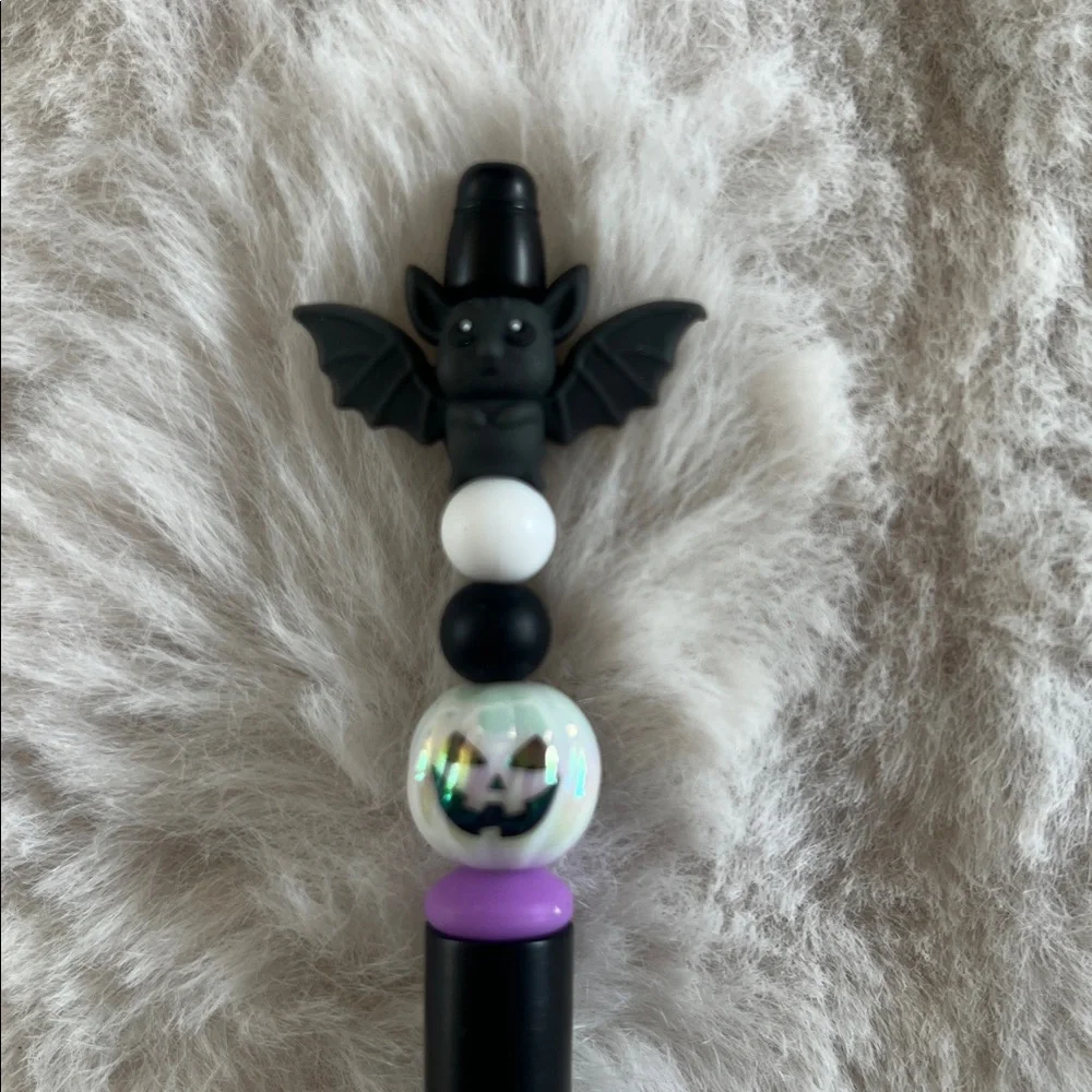 Black and Purple Bat Pen